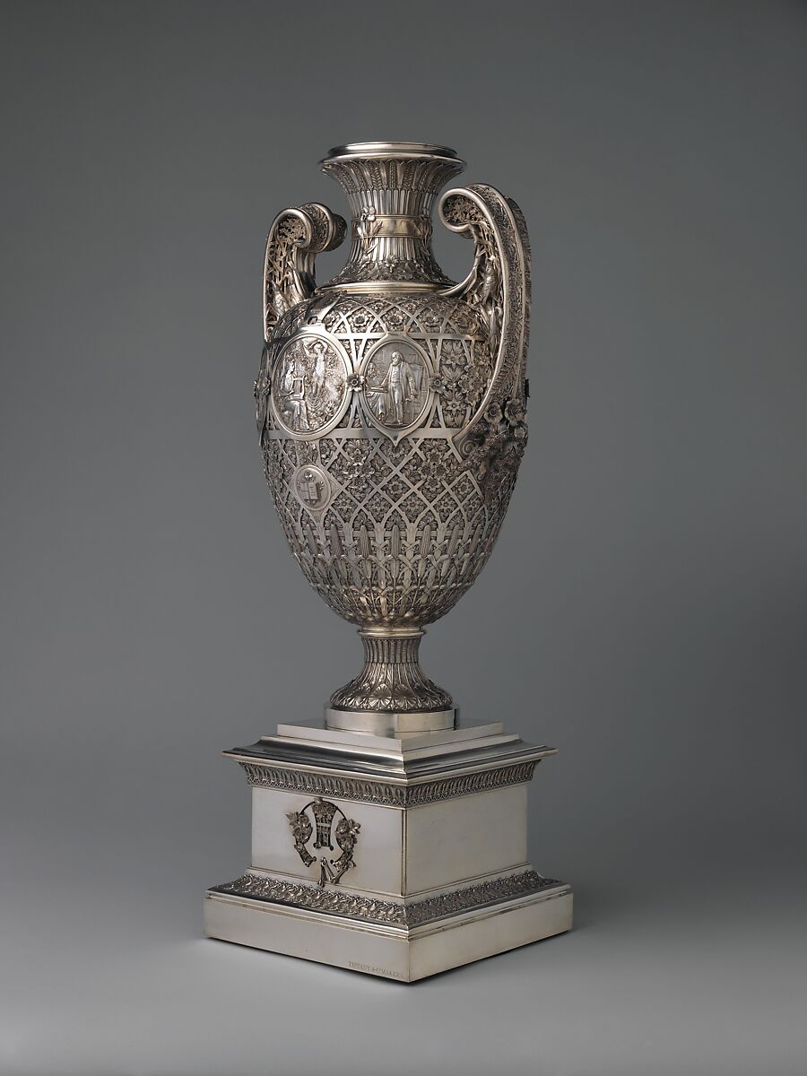 The Bryant Vase, Manufactured by Tiffany &amp; Co. (1837–present), Silver and gold, American