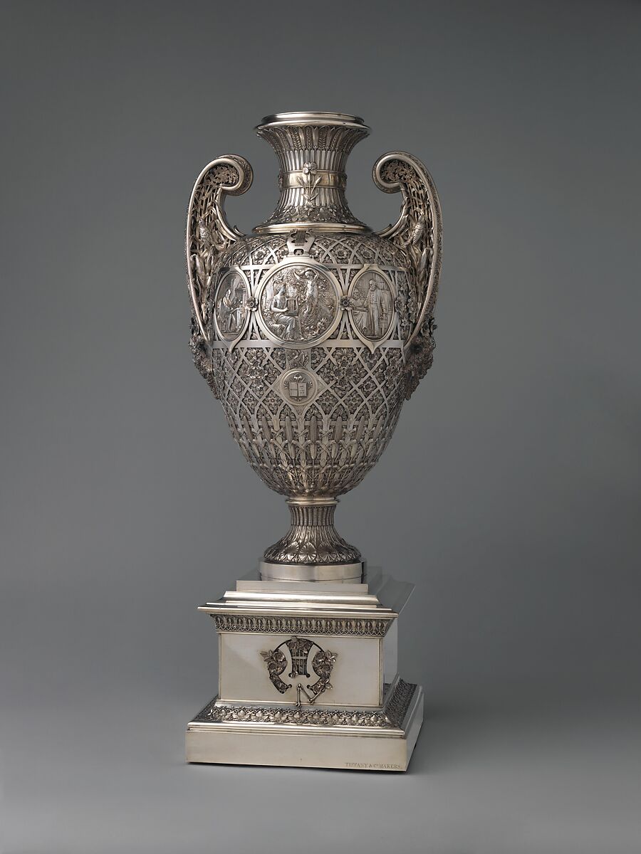 The Bryant Vase, Manufactured by Tiffany &amp; Co. (1837–present), Silver and gold, American