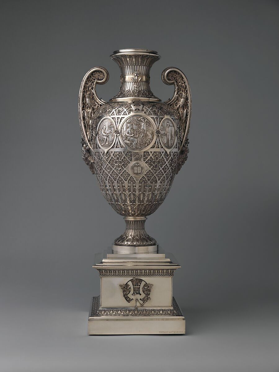The Bryant Vase, Manufactured by Tiffany &amp; Co. (1837–present), Silver and gold, American