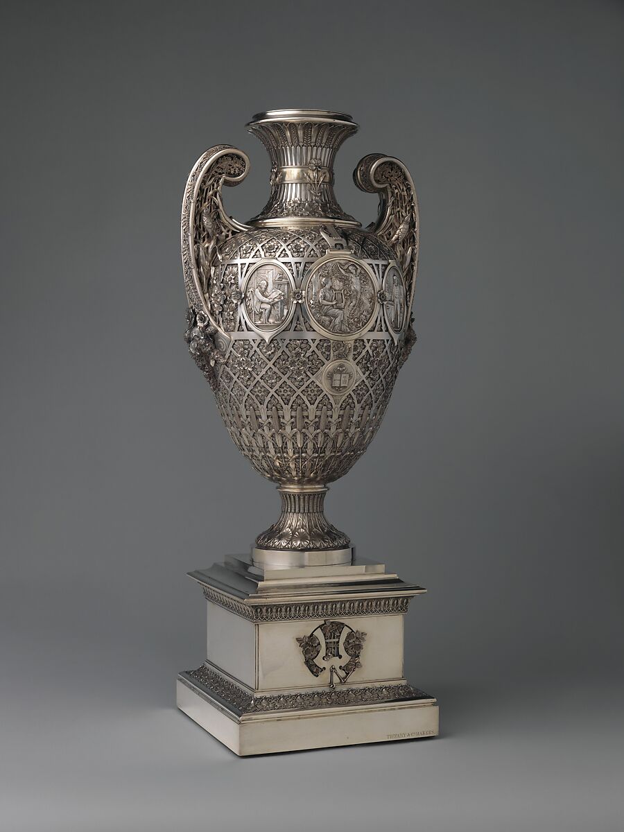 The Bryant Vase, Manufactured by Tiffany &amp; Co. (1837–present), Silver and gold, American