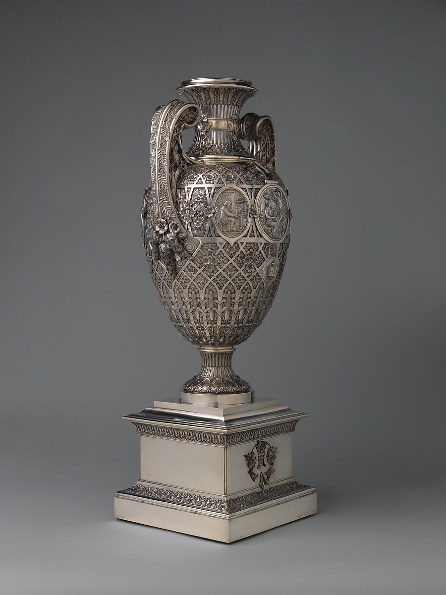 The Bryant Vase, Manufactured by Tiffany &amp; Co. (1837–present), Silver and gold, American