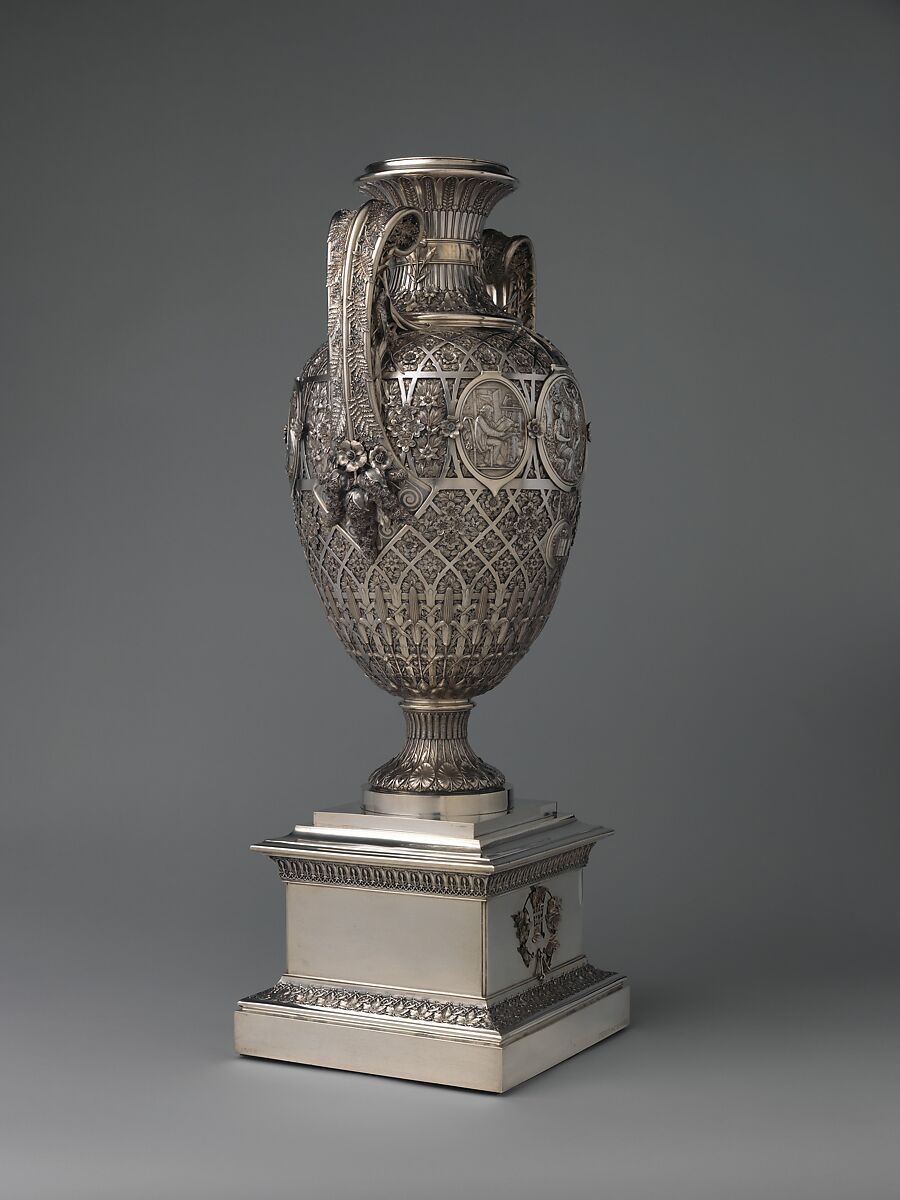 The Bryant Vase, Manufactured by Tiffany &amp; Co. (1837–present), Silver and gold, American