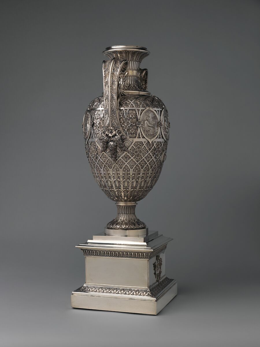The Bryant Vase, Manufactured by Tiffany &amp; Co. (1837–present), Silver and gold, American