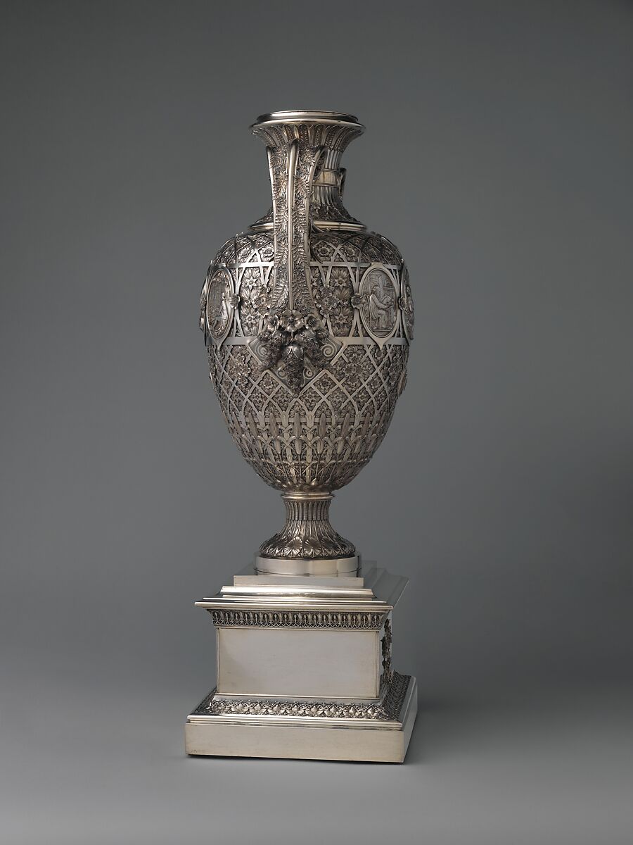 The Bryant Vase, Manufactured by Tiffany &amp; Co. (1837–present), Silver and gold, American
