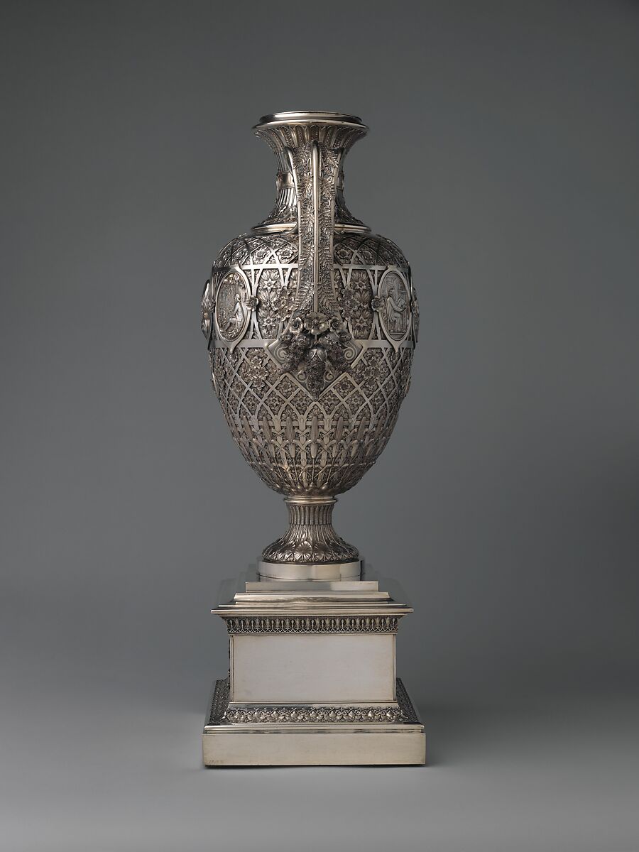 The Bryant Vase, Manufactured by Tiffany &amp; Co. (1837–present), Silver and gold, American