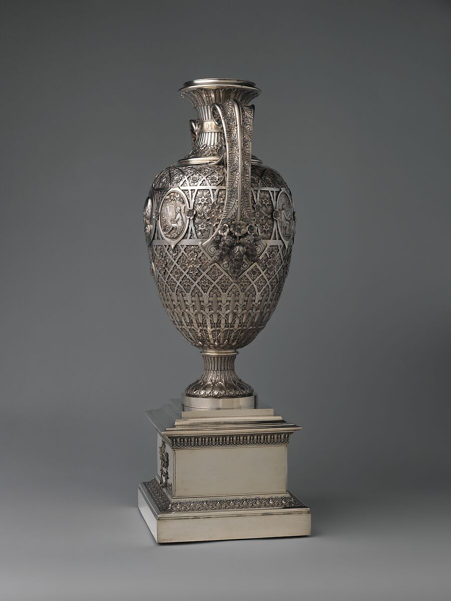 The Bryant Vase, Manufactured by Tiffany &amp; Co. (1837–present), Silver and gold, American