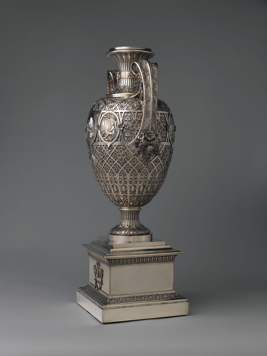 The Bryant Vase, Manufactured by Tiffany &amp; Co. (1837–present), Silver and gold, American