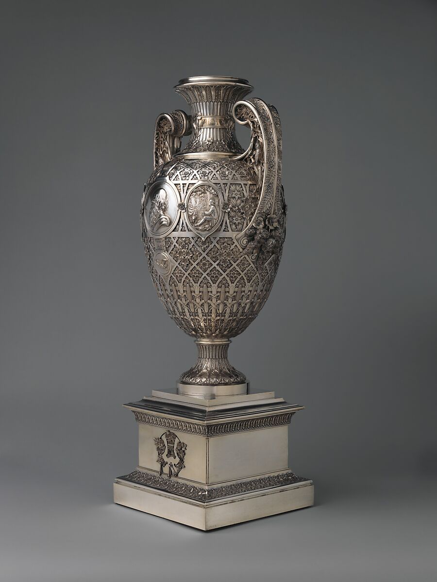 The Bryant Vase, Manufactured by Tiffany &amp; Co. (1837–present), Silver and gold, American