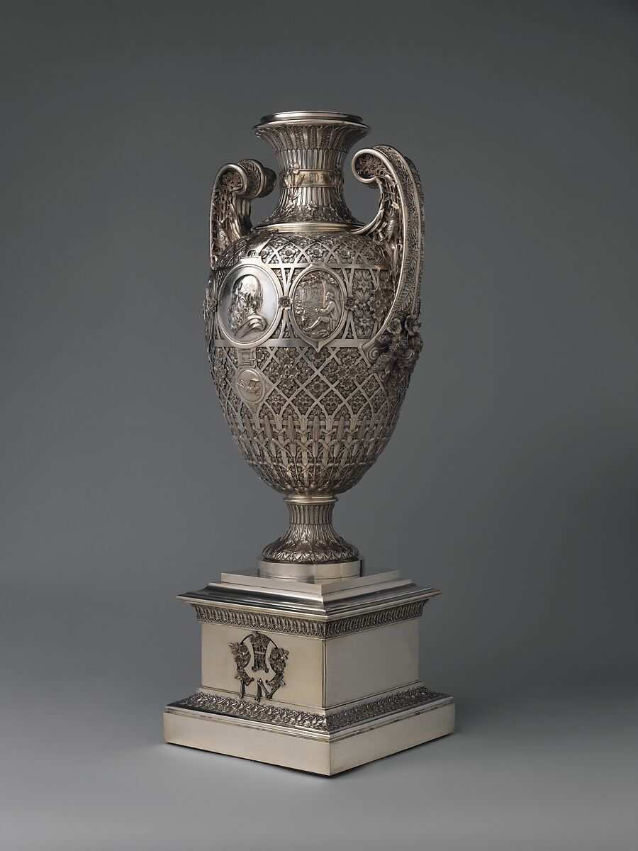 The Bryant Vase, Manufactured by Tiffany &amp; Co. (1837–present), Silver and gold, American