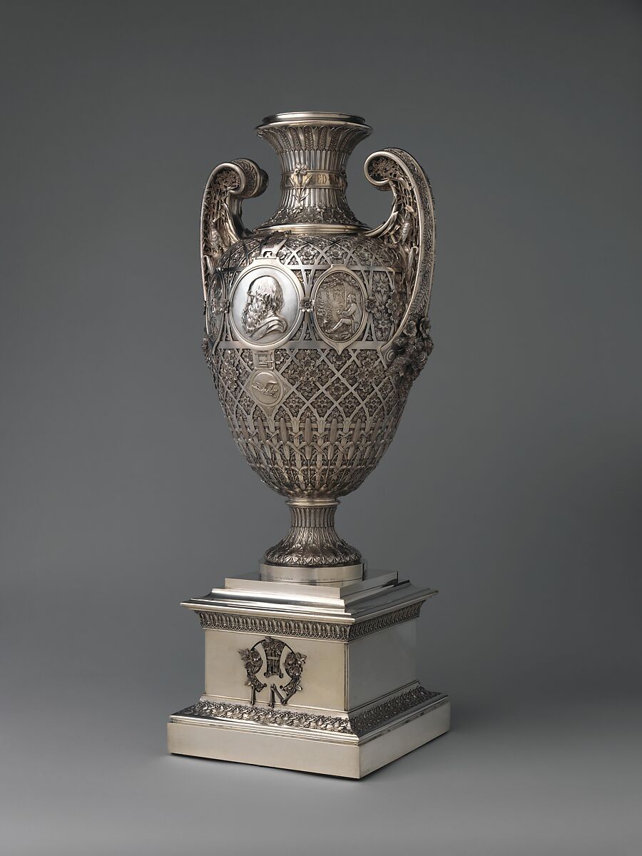 The Bryant Vase, Manufactured by Tiffany &amp; Co. (1837–present), Silver and gold, American