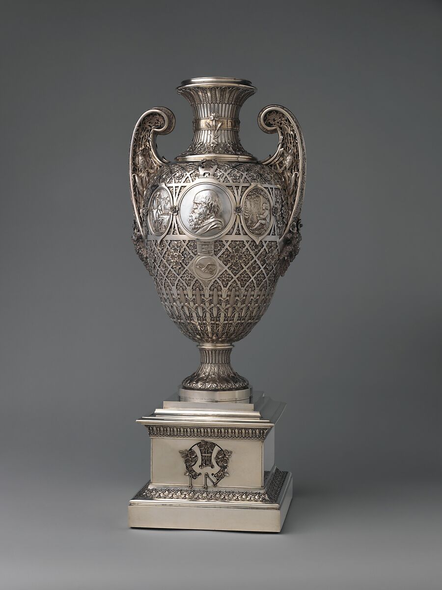 The Bryant Vase, Manufactured by Tiffany &amp; Co. (1837–present), Silver and gold, American
