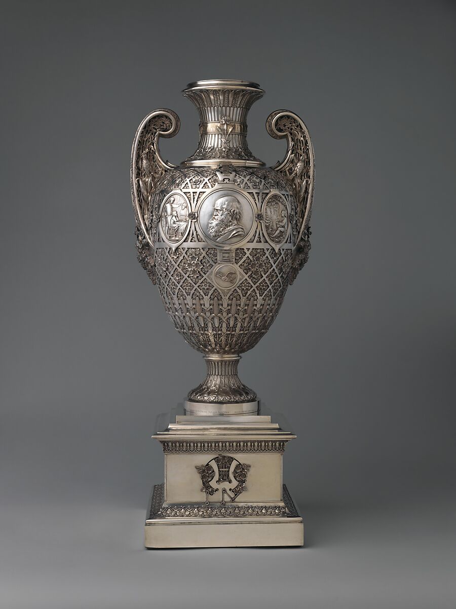 The Bryant Vase, Manufactured by Tiffany &amp; Co. (1837–present), Silver and gold, American