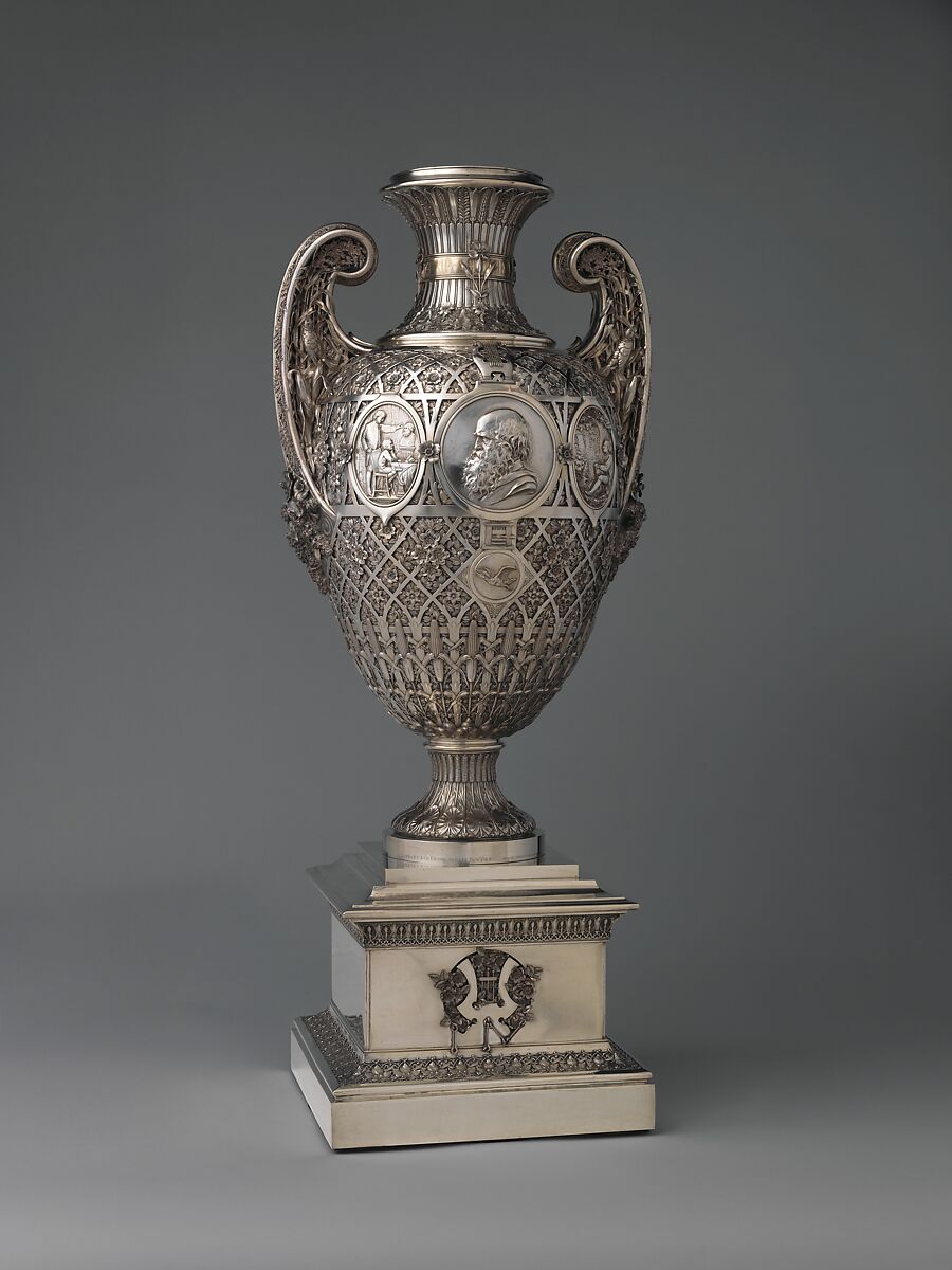 The Bryant Vase, Manufactured by Tiffany &amp; Co. (1837–present), Silver and gold, American