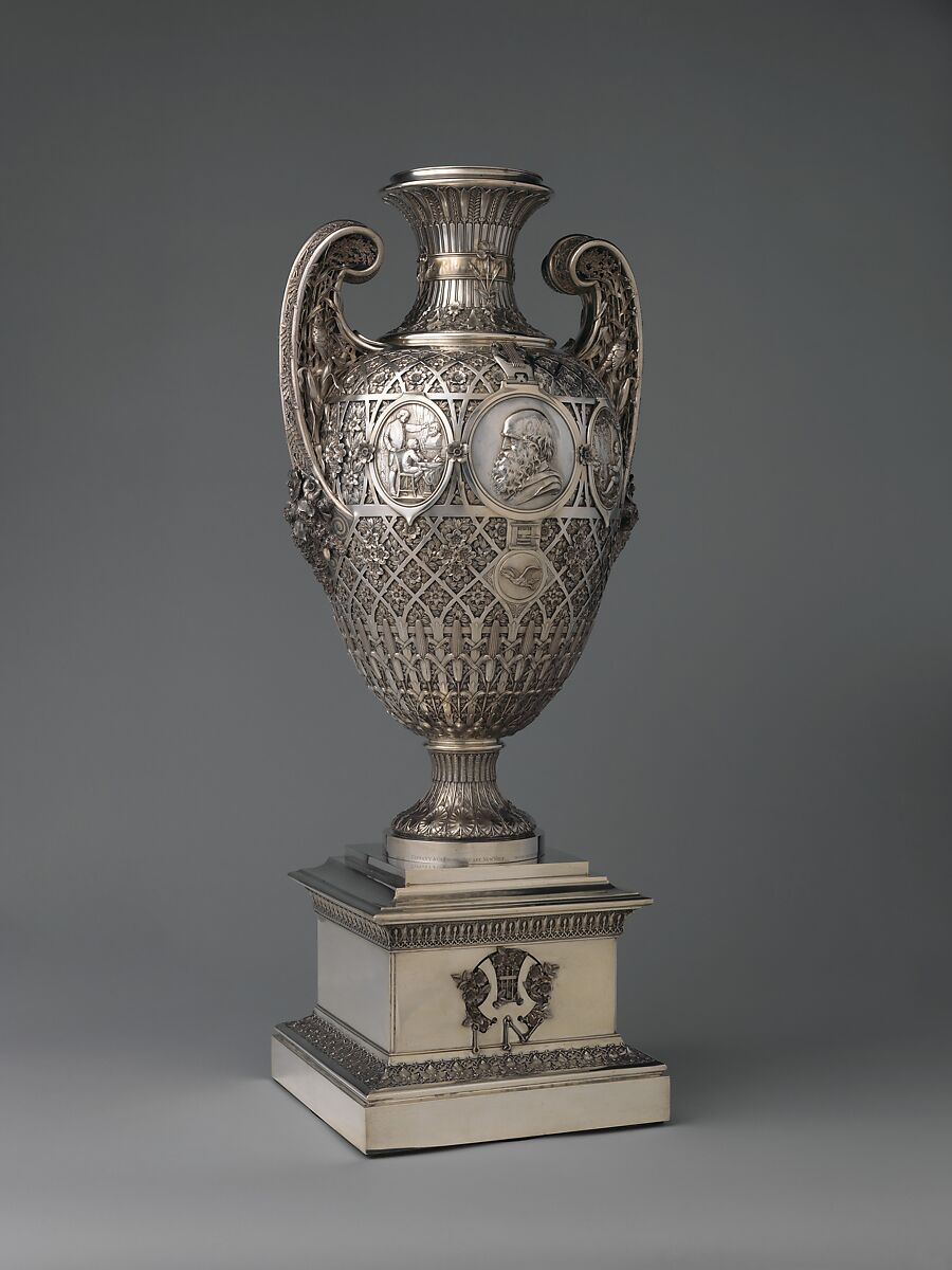 The Bryant Vase, Manufactured by Tiffany &amp; Co. (1837–present), Silver and gold, American