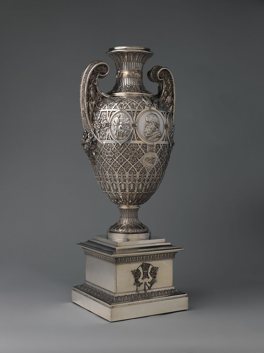 The Bryant Vase, Manufactured by Tiffany &amp; Co. (1837–present), Silver and gold, American