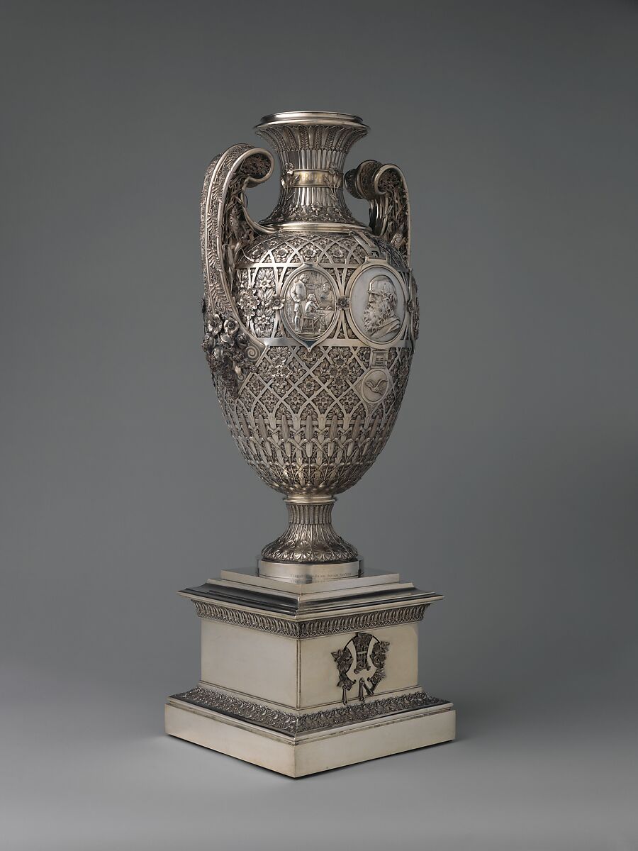 The Bryant Vase, Manufactured by Tiffany &amp; Co. (1837–present), Silver and gold, American