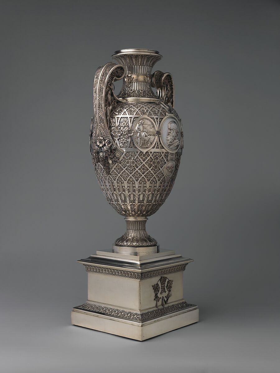 The Bryant Vase, Manufactured by Tiffany &amp; Co. (1837–present), Silver and gold, American