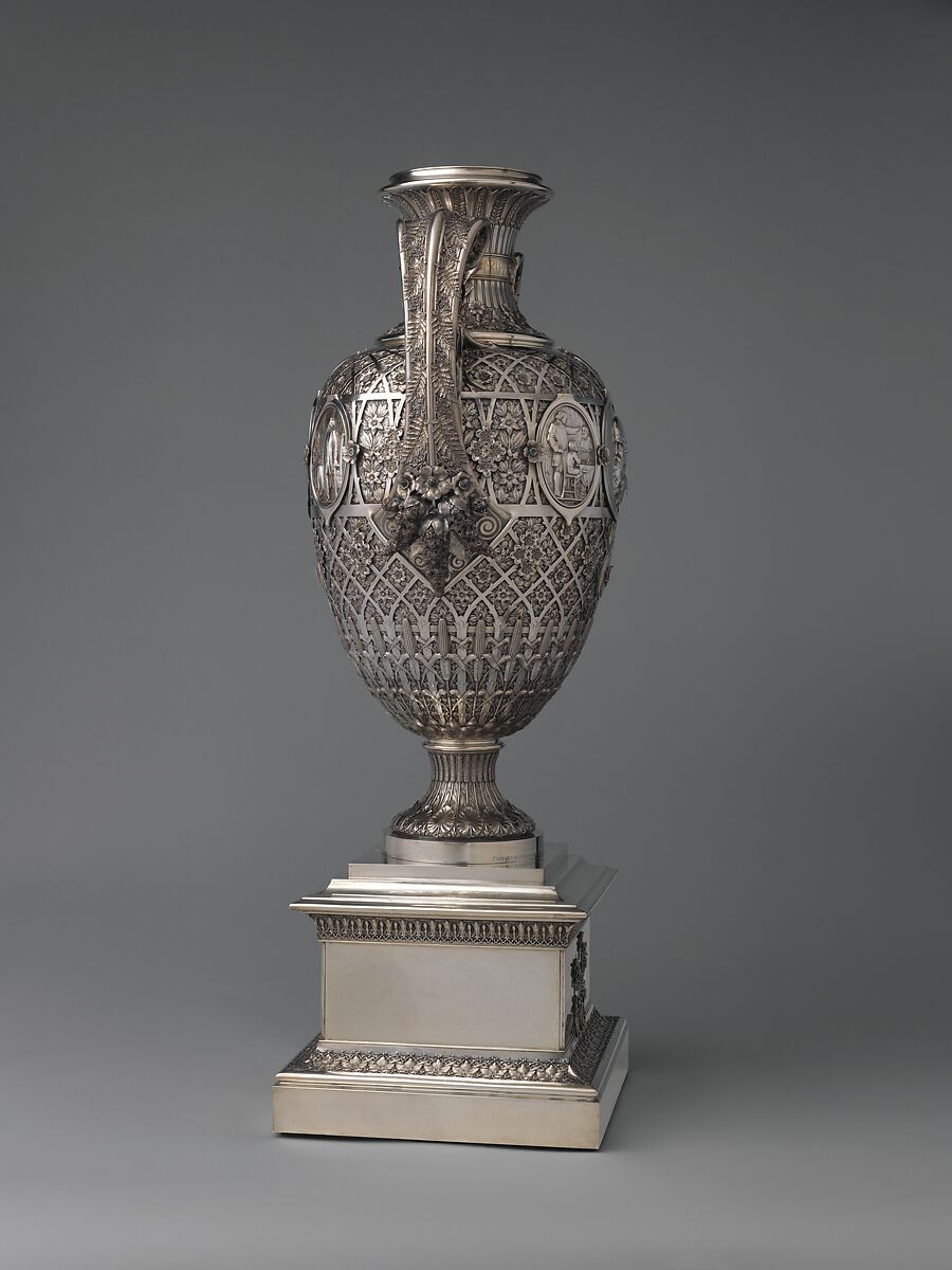 The Bryant Vase, Manufactured by Tiffany &amp; Co. (1837–present), Silver and gold, American