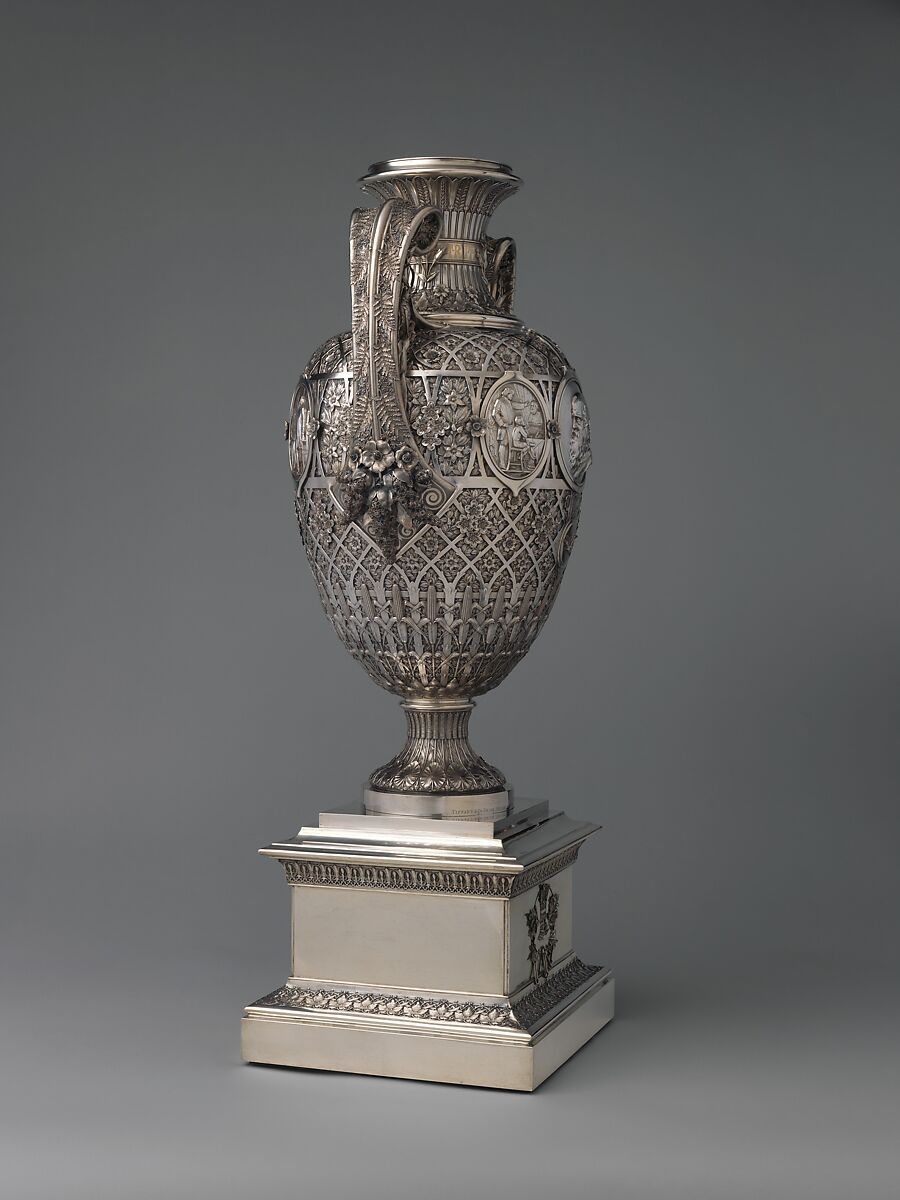 The Bryant Vase, Manufactured by Tiffany &amp; Co. (1837–present), Silver and gold, American