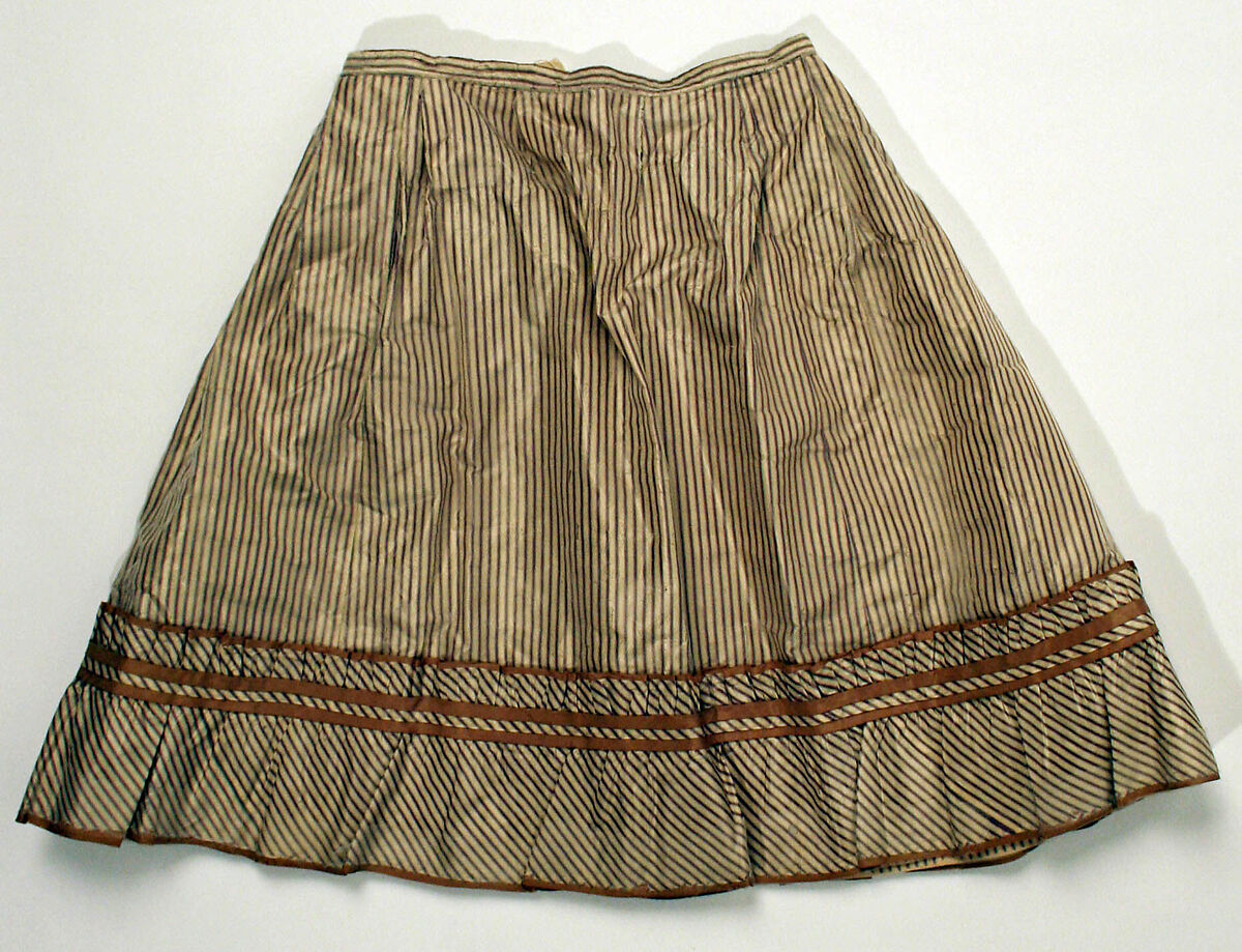 Dress, silk, cotton, American