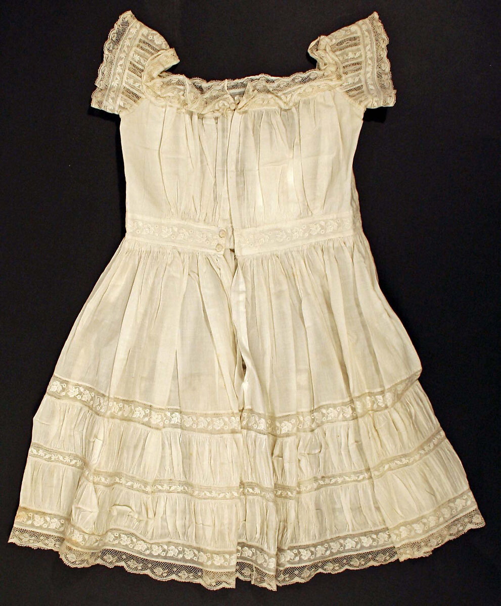 Dress, cotton, American