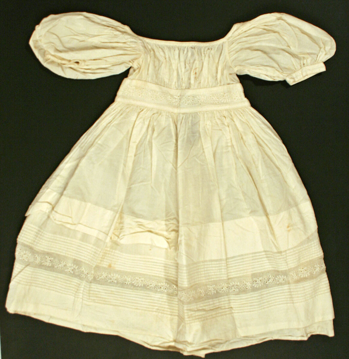 Dress, cotton, probably American 