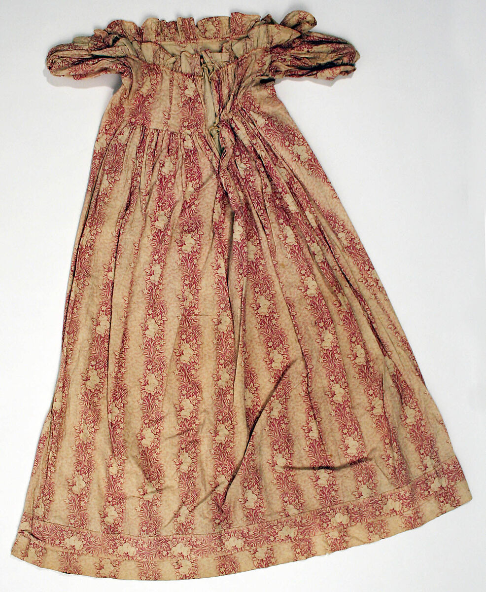 Dress, cotton, American