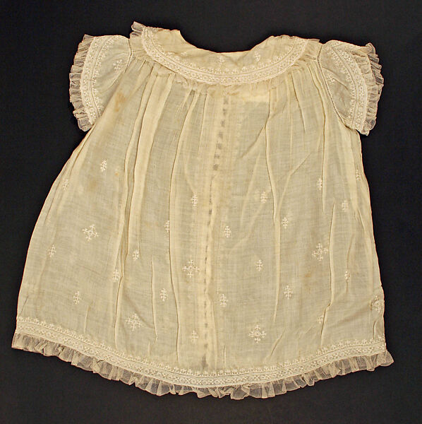 Dress, linen, cotton, European