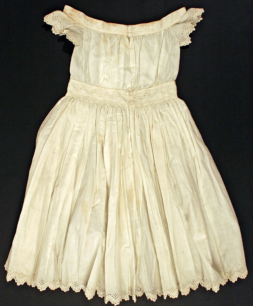Dress, cotton, American