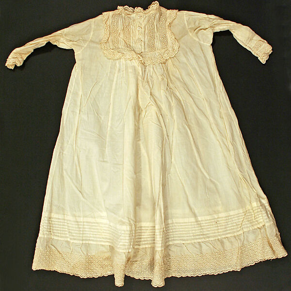 Dress, cotton, probably American