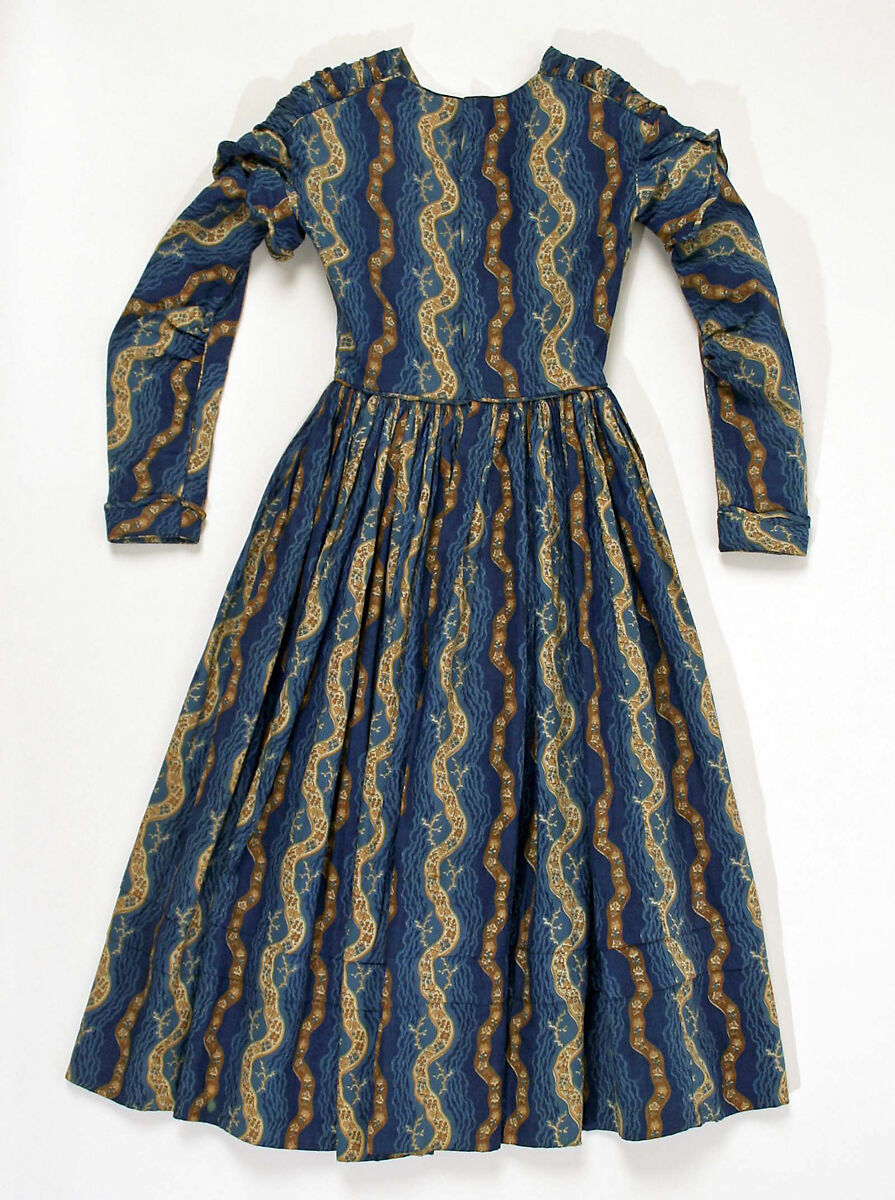 Dress, cotton, American