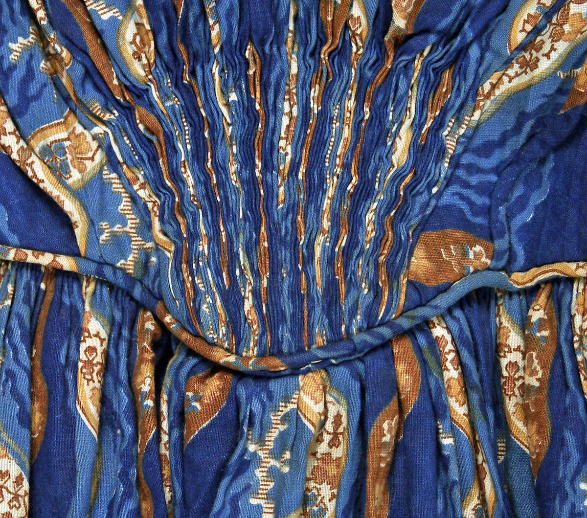 Dress, cotton, American