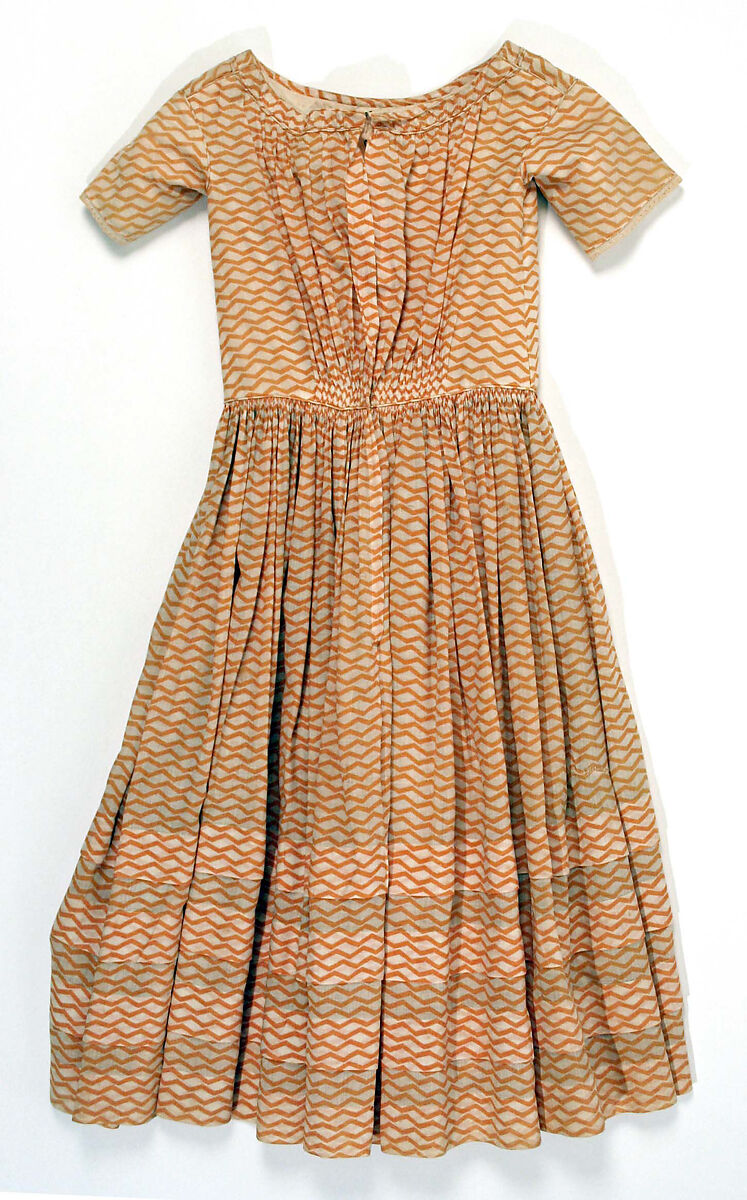 Dress, cotton, American