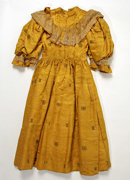 Dress, silk, American
