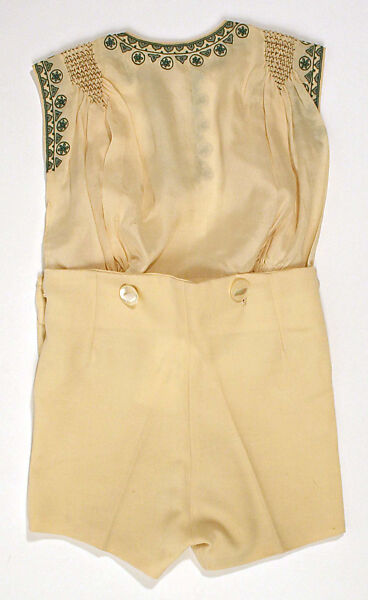 Ensemble, silk, wool, French