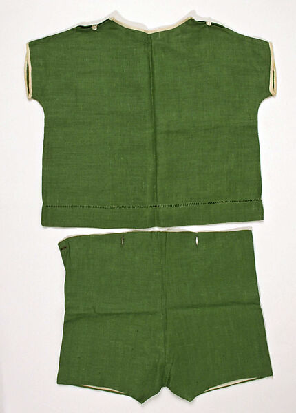 Ensemble, linen, probably French