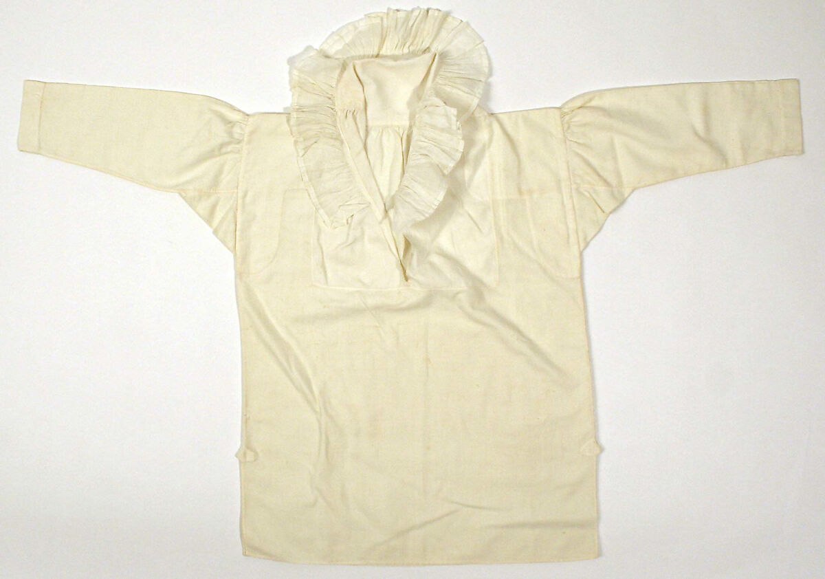 Shirt, cotton, linen, American 