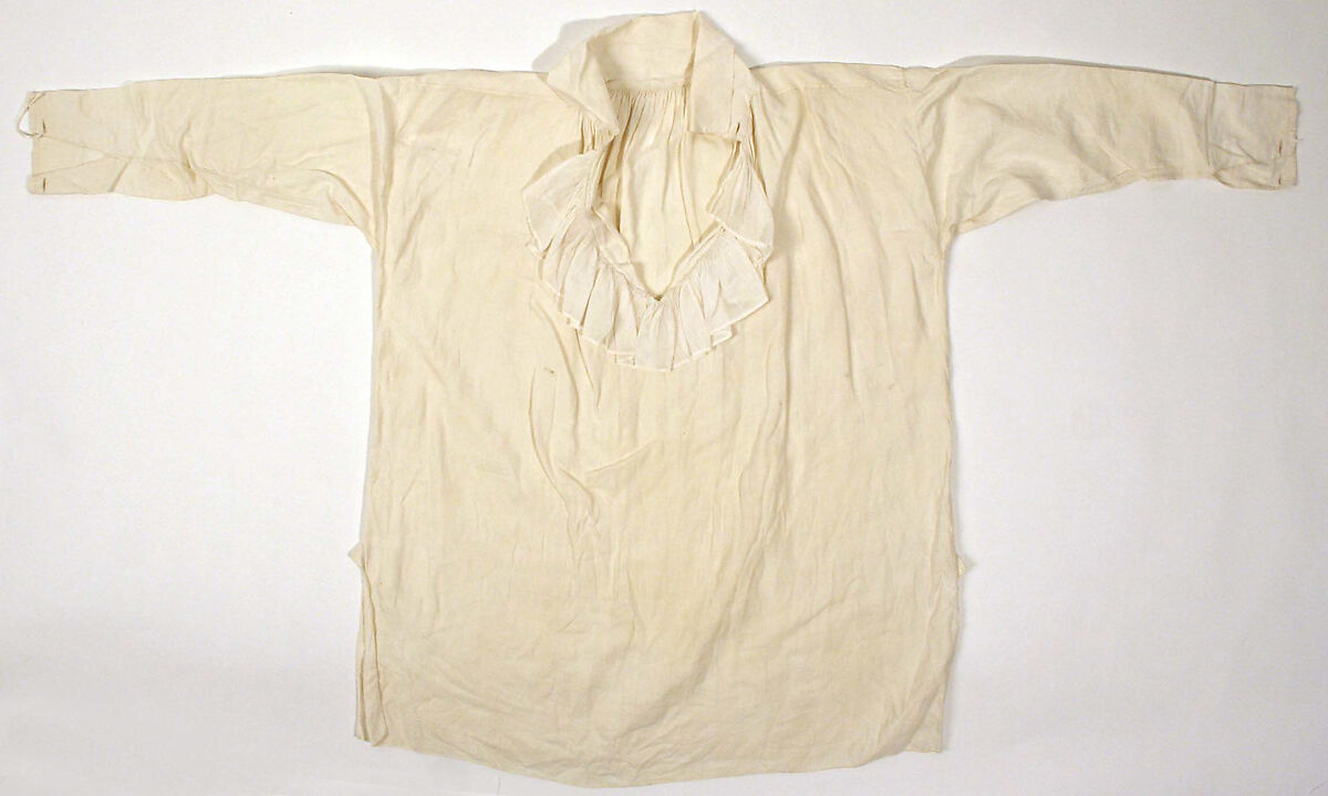 Shirt, linen, probably American 