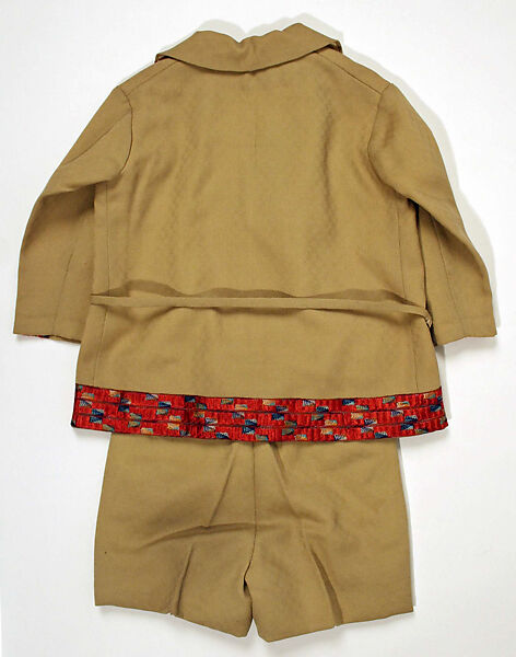 Suit, wool, cotton, silk, French