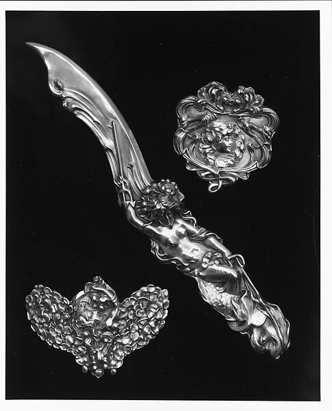 Belt Buckle, Unger Brothers (1872–1919), Silver, American 