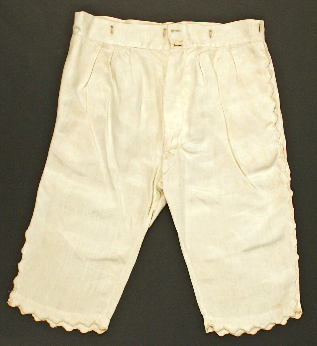 Trousers, linen, American 