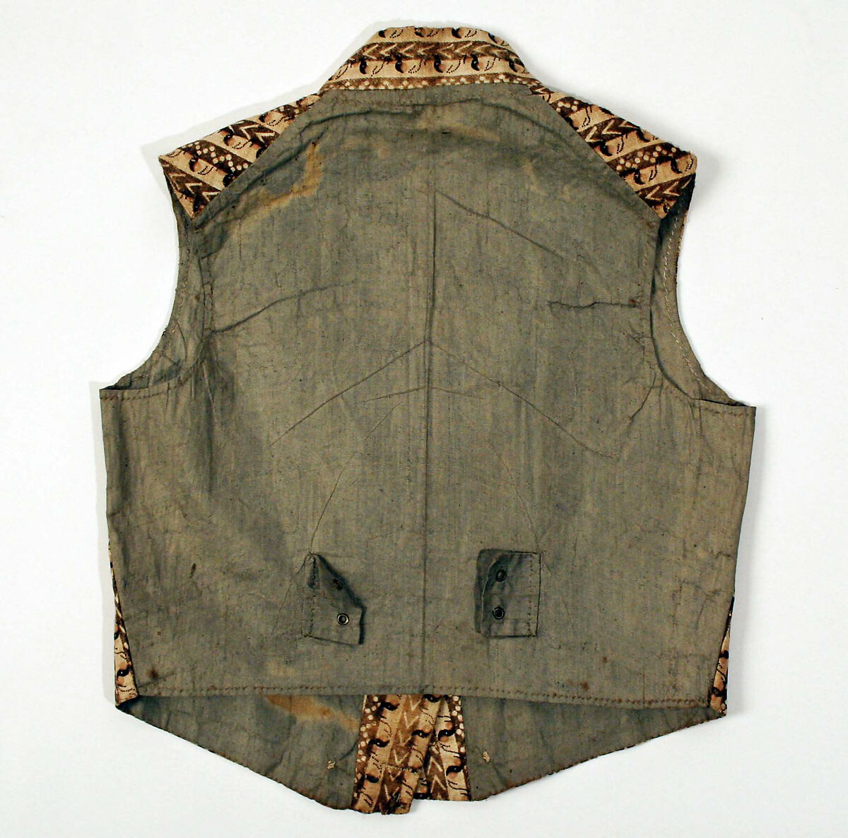 Vest, linen, European