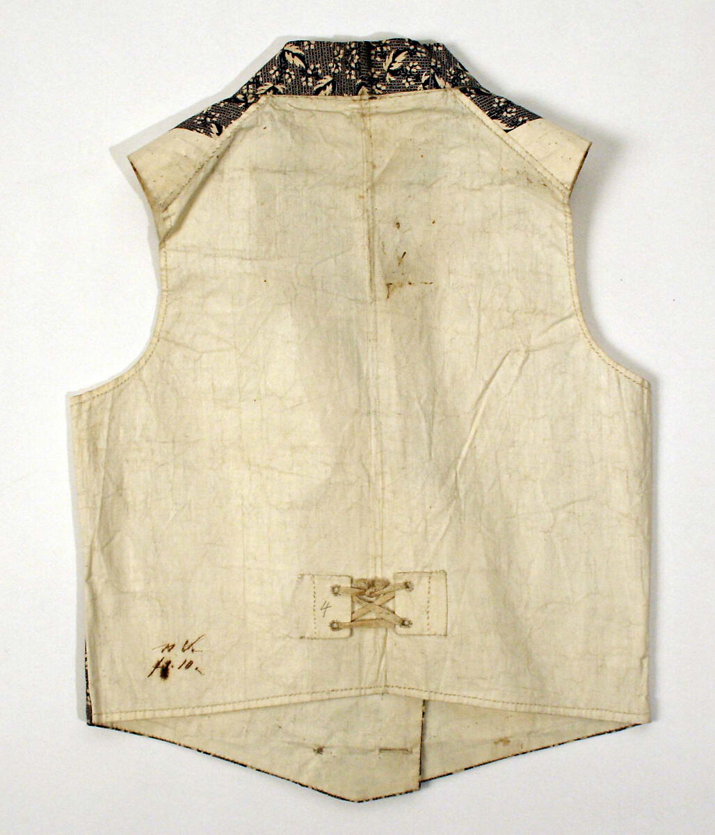 Vest, linen, European