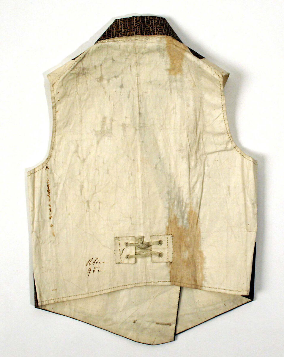 Vest, linen, European