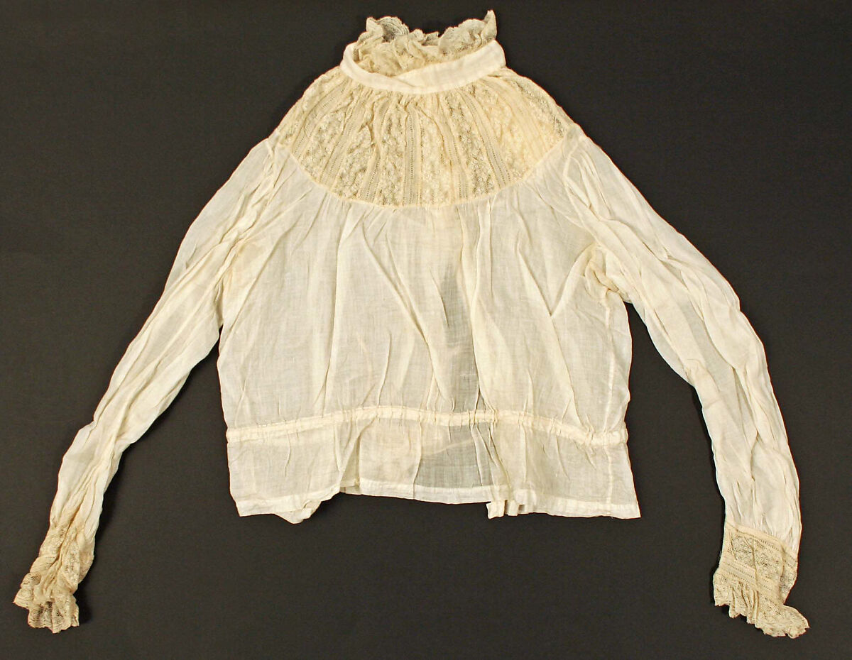 Blouse, linen, cotton, American 