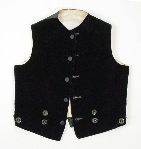Suit, cotton, silk, American