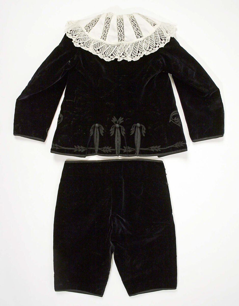 Suit, silk, cotton, American