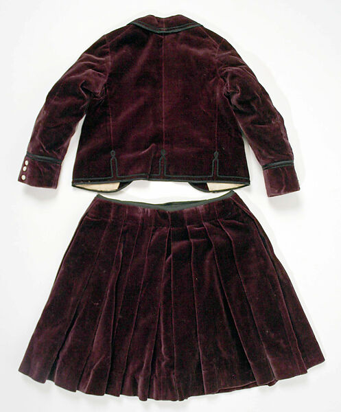 Suit, silk, cotton, American