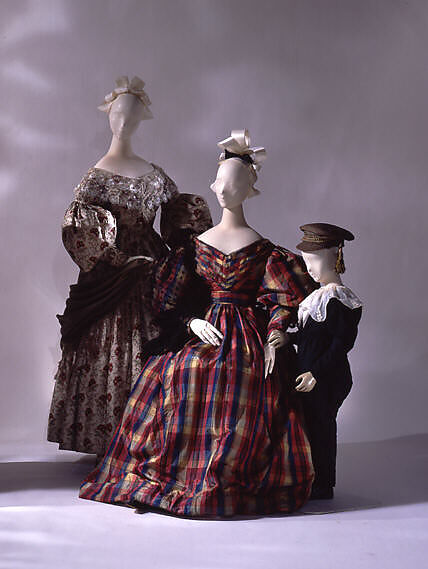 Suit, silk, wool, cotton, American