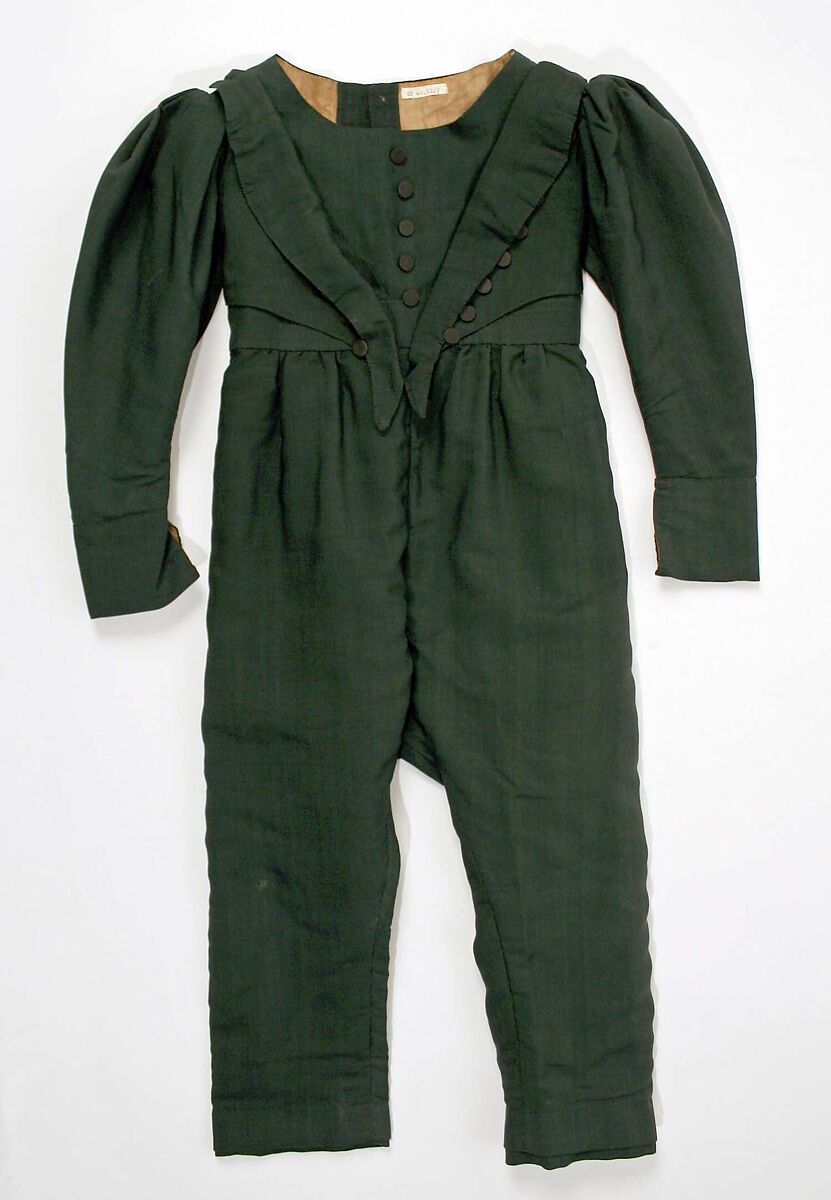 Suit, silk, wool, cotton, American